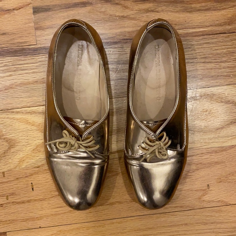 Rose gold Dieppa Restrepo oxfords